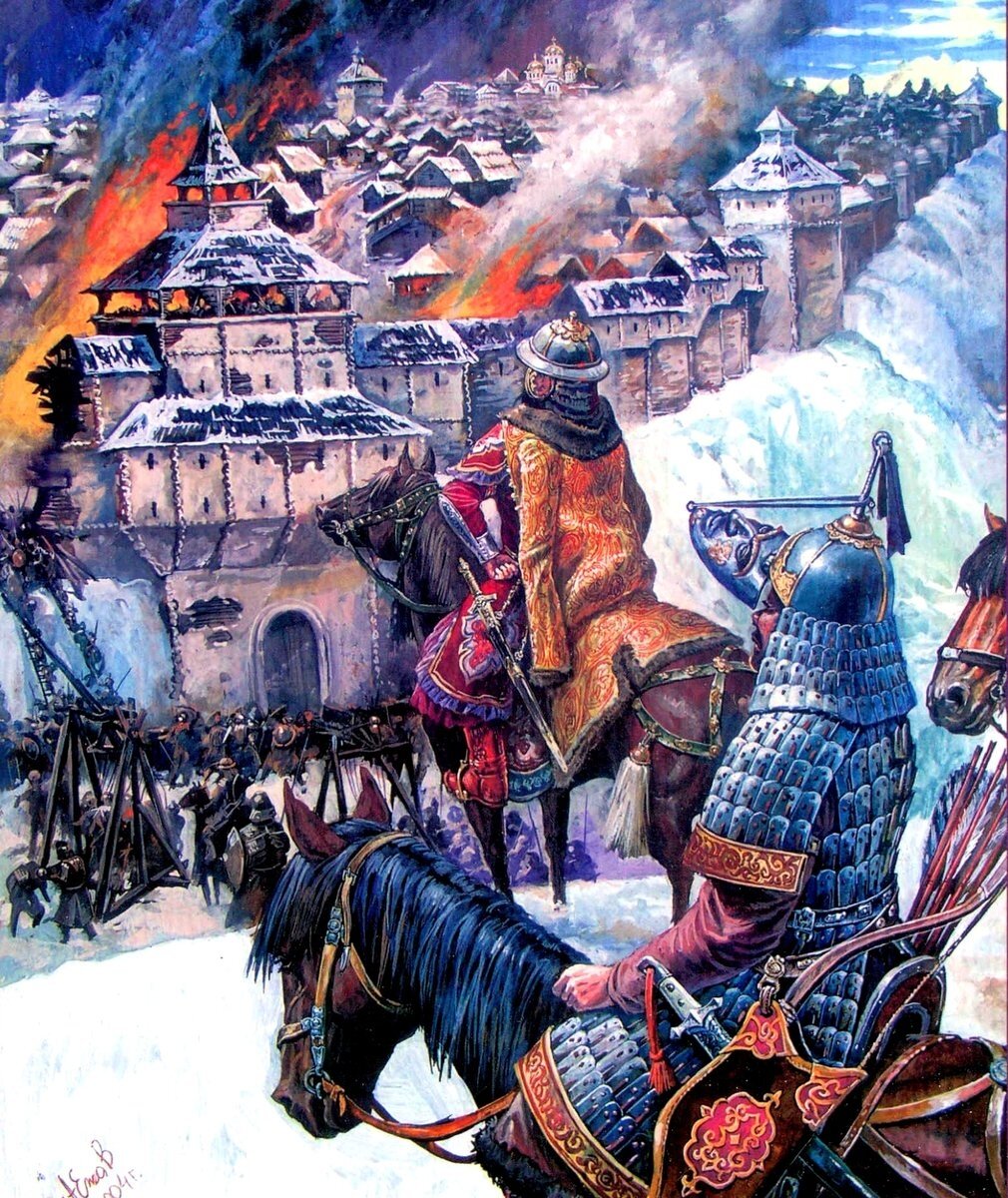 Штурм Владимира. Рисунок А. Ежова.