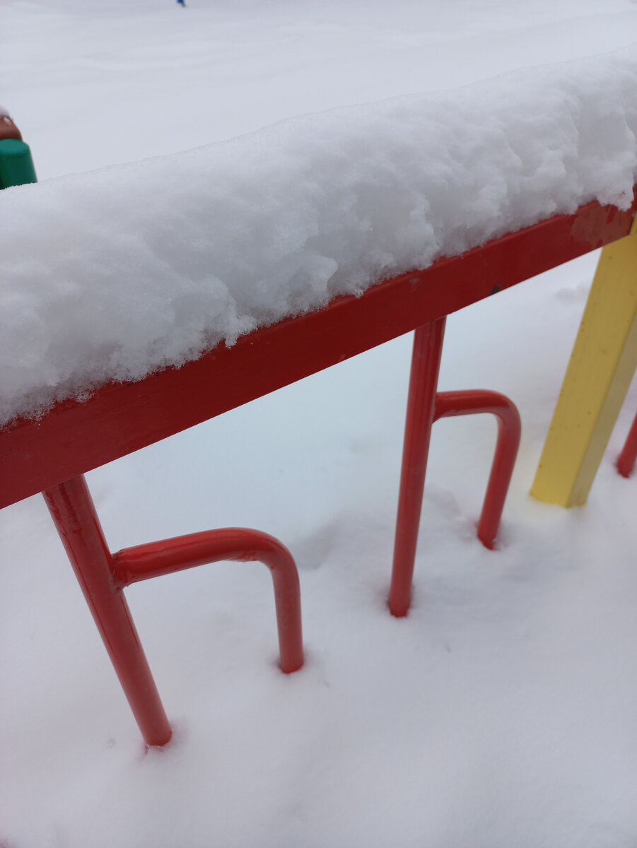 вот такой слой намело