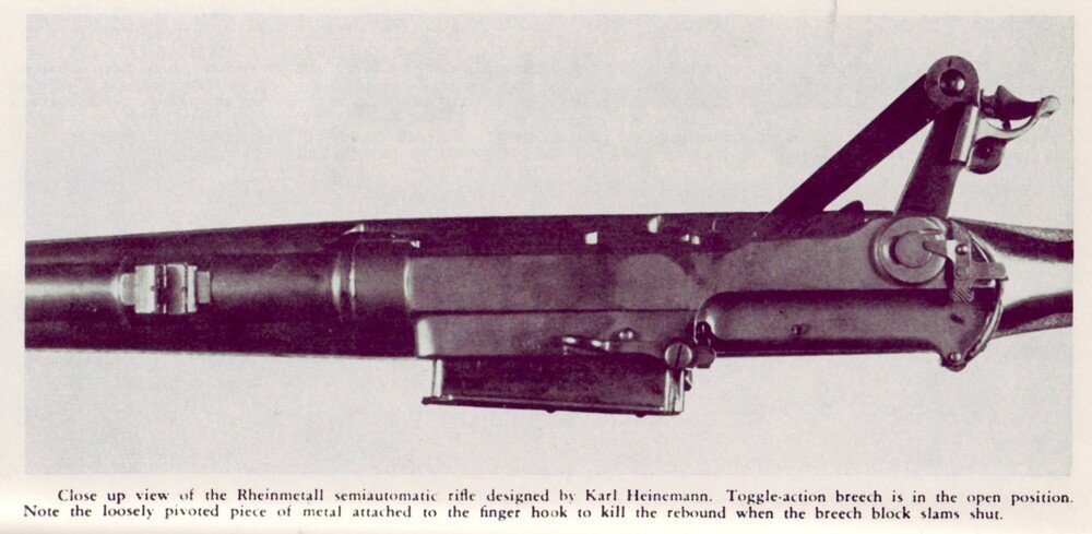 Винтовка Карла Хайнеманна с открытым затвором.