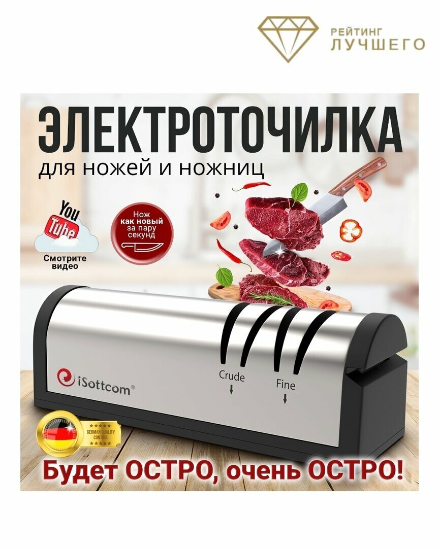 Лучшие ножеточки для дома - ТОП-10 в Рейтинге 2024 года | 👑 Рейтинги ...