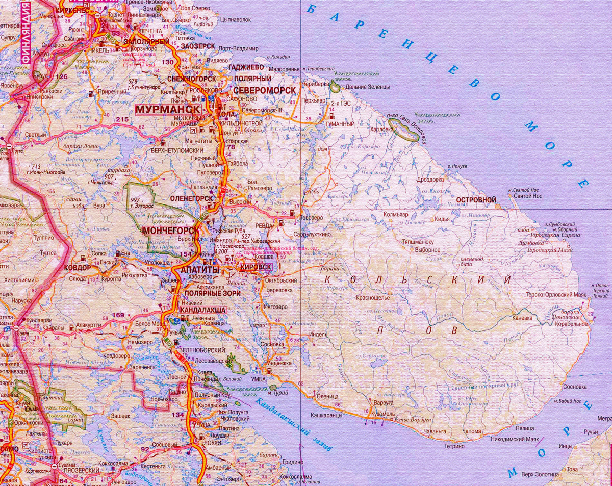Сколько километров до мончегорска. Мурманская область карта с городами и поселками поселки. Мурманская область на карте с населенными пунктами подробная. Карта Мурманской области подробная. Карта Мурманской области с городами и поселками подробная.