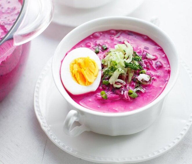 Самый вкусный весенний суп - свекольник. Свекла, огурец да картошинка - а не оторваться: дома говорят, что он гораздо вкуснее окрошки