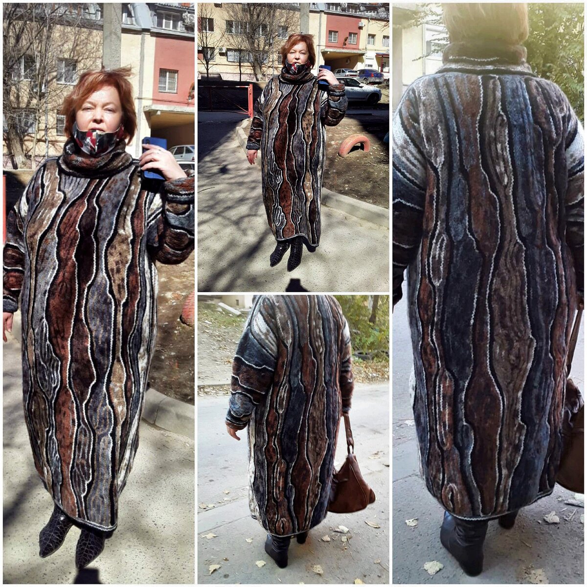 платье в технике рисования крючком