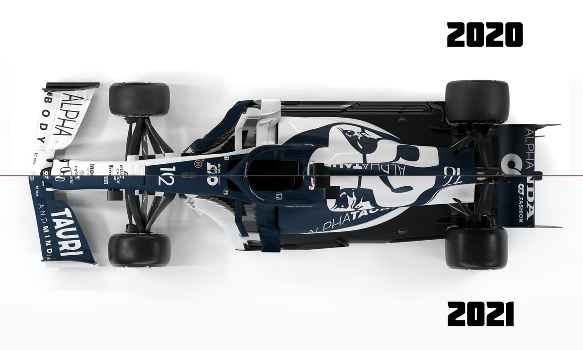 Сравнение нового болида с прошлогодним