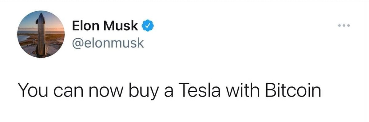 Сообщение Илона Маска, после которого рынки криптовалют начали расти. 