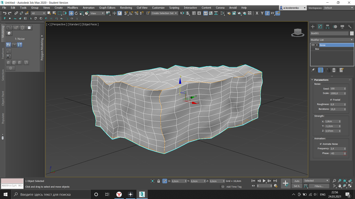 Модификатор 3D max NOISE | Модификаторы 3D MAX | Дзен