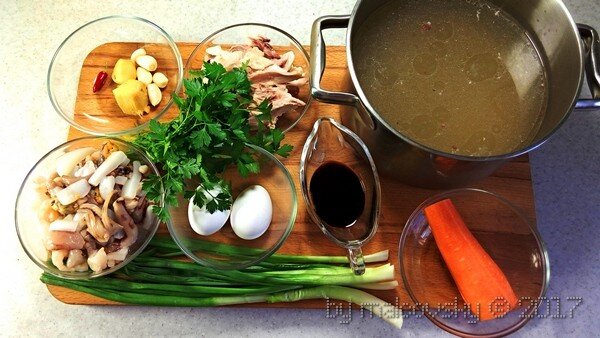 Ингредиенты для тайского супа