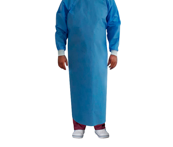 Халат хирургический нестерильный 140 см Enmed Overlock Sewing level 1 плотность 30 размер XXL рукав манжета в Дезнэт