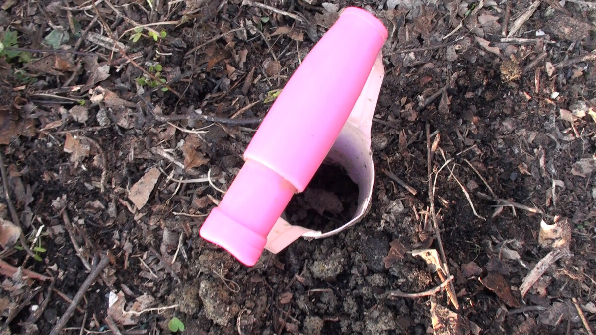 делаем лунки для посадки лука-порея