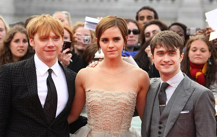 Руперт Гринт, Эмма Уотсон и Дэниел Рэдклифф