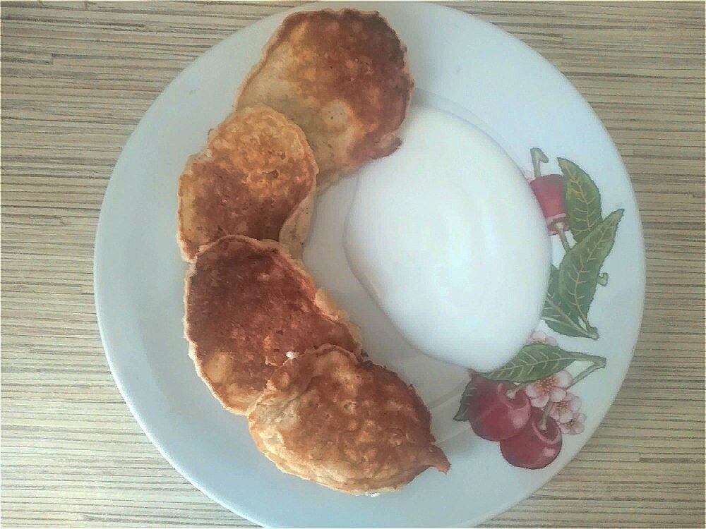 По желанию можно добавить йогурт или сметану(у меня йогурт)