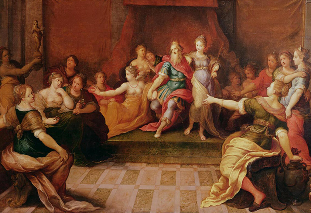 Соломон с жёнами и наложницами