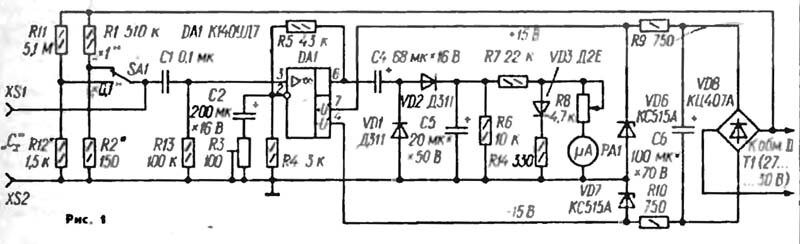 Схема из "Радио" №9 за 1990 год
