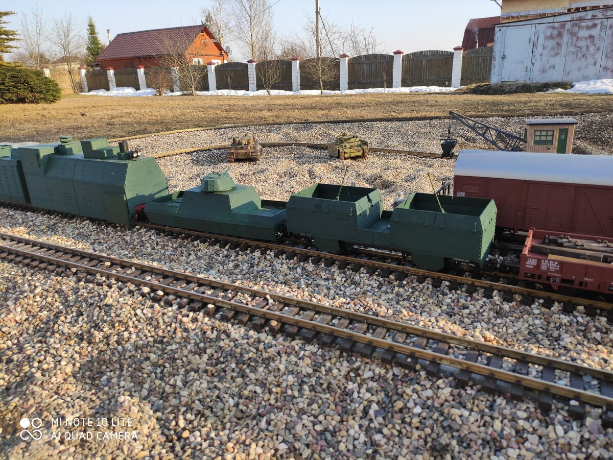 Макет последнего боя бронепоезда