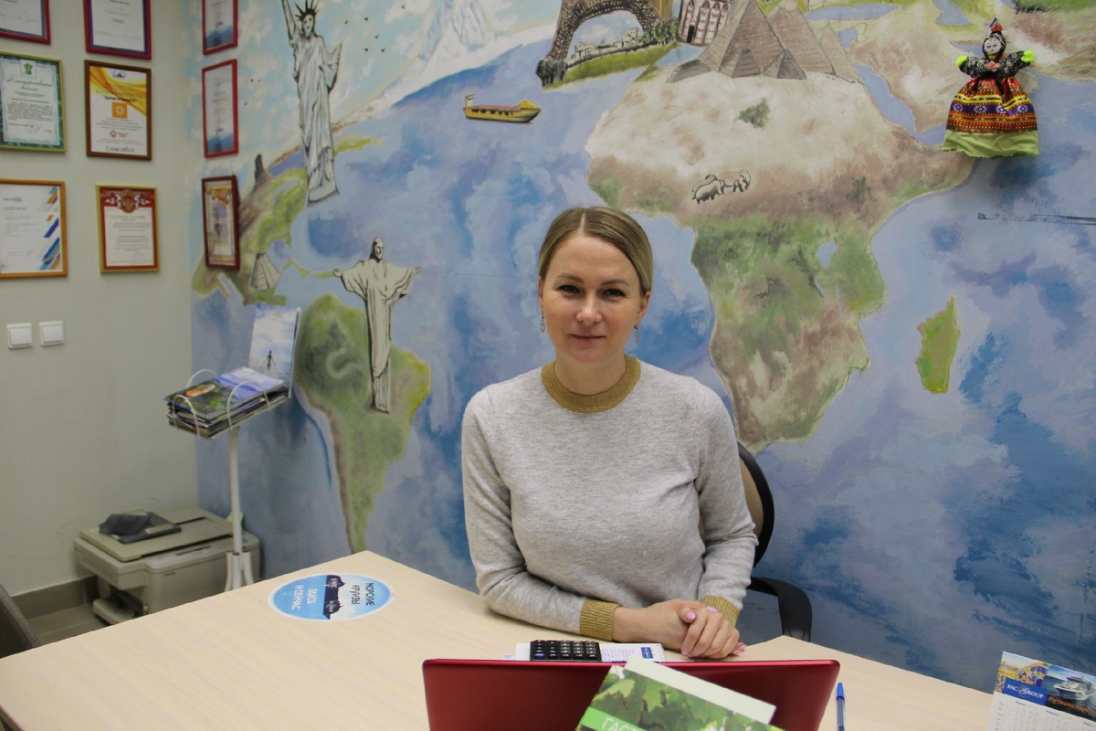 Кристина на рабочем месте