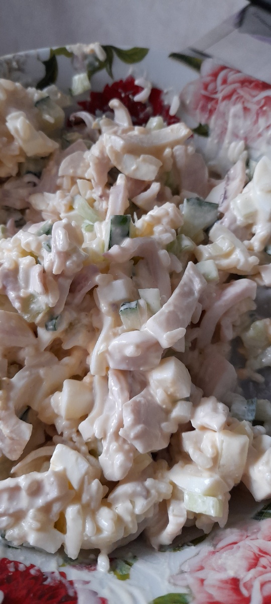 В готовом виде. Вкусно и просто, подавать можно в тёплом виде, можно охлажденным. 