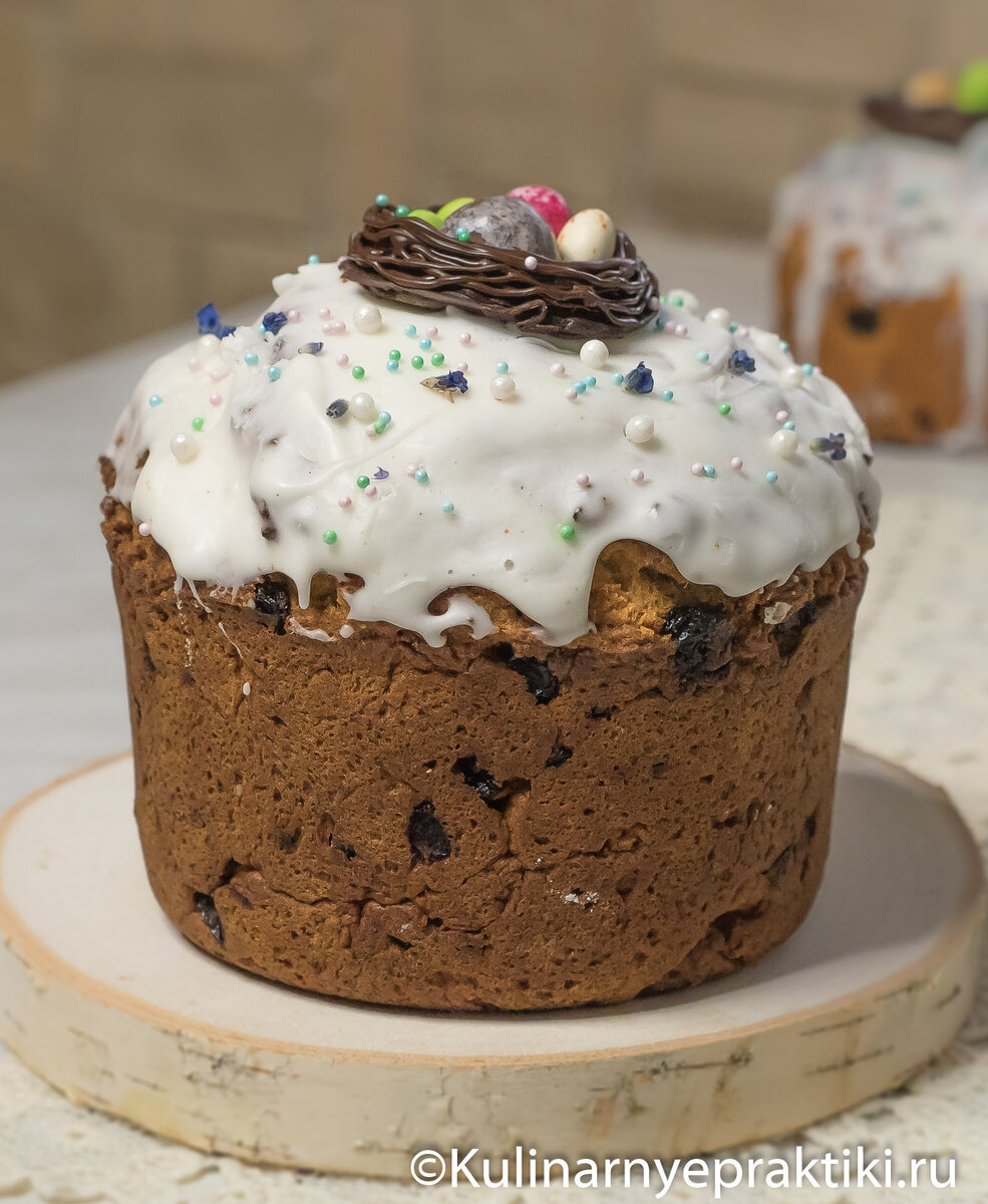  Оформление в стиле “Рустик” – наиболее подходит для творожных куличей - у них брутальный внешний вид. 
