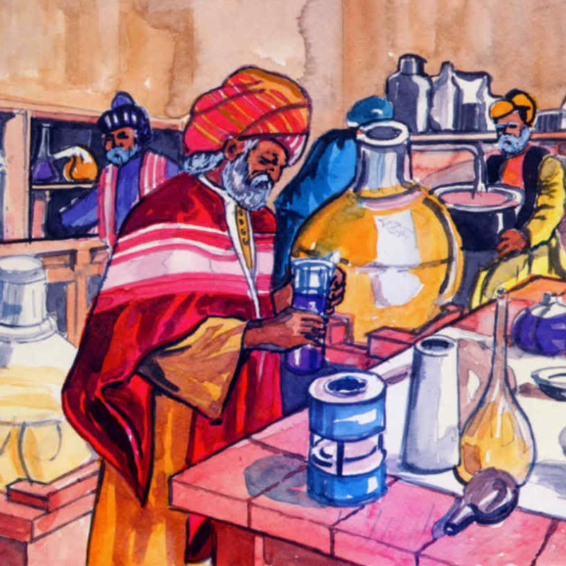 Вероятно, название абсолютного растворителя произошло от арабского слова «ал-кали», что значит «щёлочь»