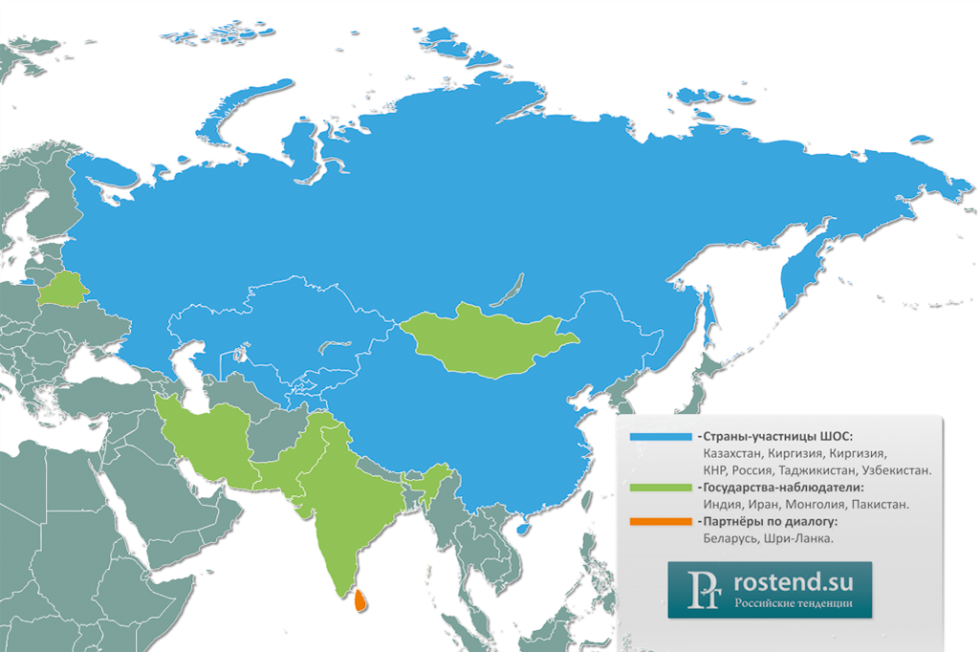 Страны шос что это такое. Страны ШОС на контурной карте. Страны входящие в ШОС на карте зарубежной Азии. Политическая карта ШОС. Карта государств ШОС.