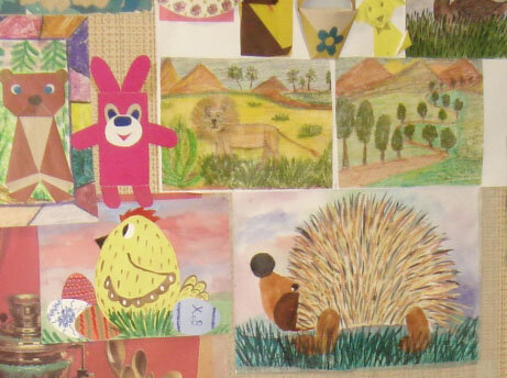 Вот такие симпатичные рисунки получались у дочери в одной из студий.