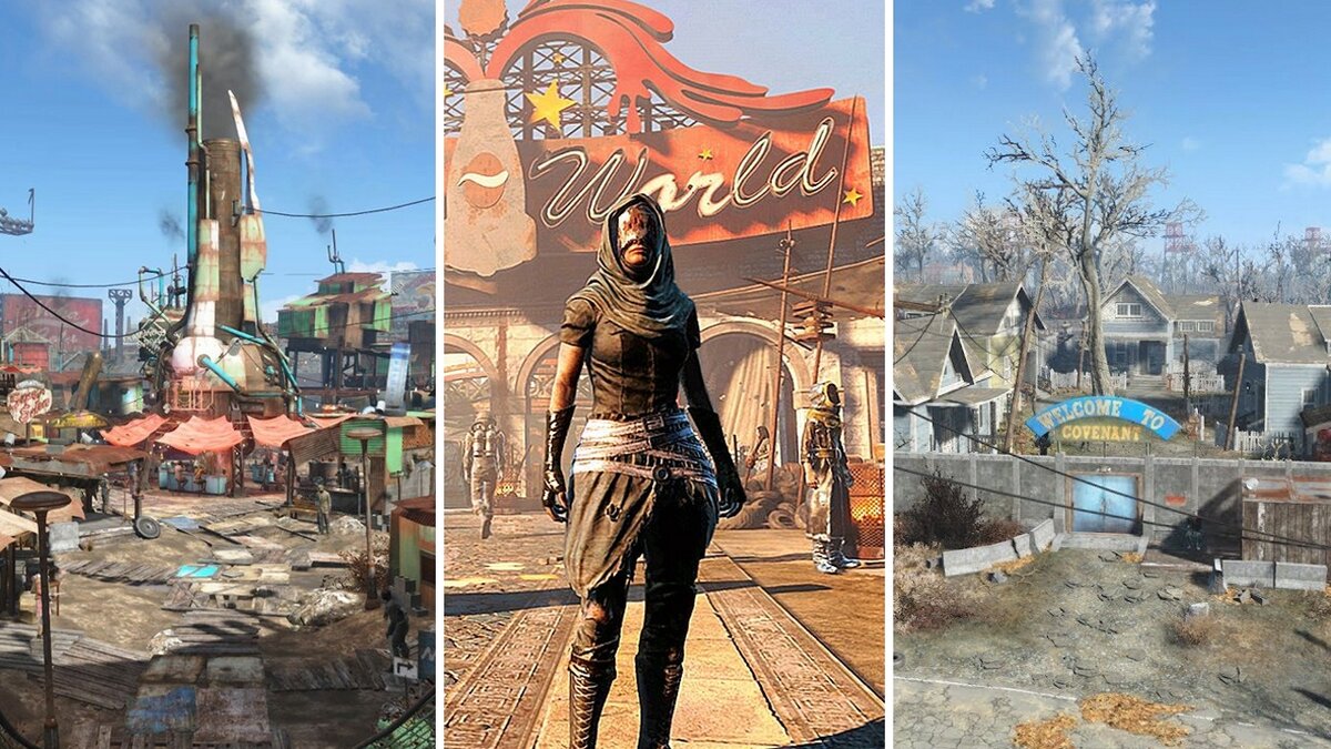 Fallout 4: каждое крупное поселение и количество NPC, проживающих в нем. |  Evergreen | Дзен