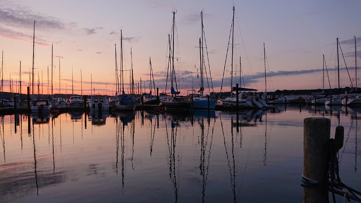 Утро в порту Svendborg