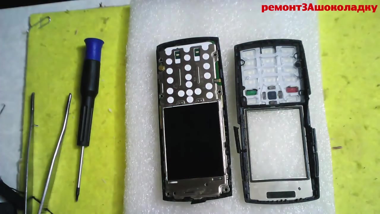 Nokia x2-02 разборка, замена корпуса (demolition, replacement housing)