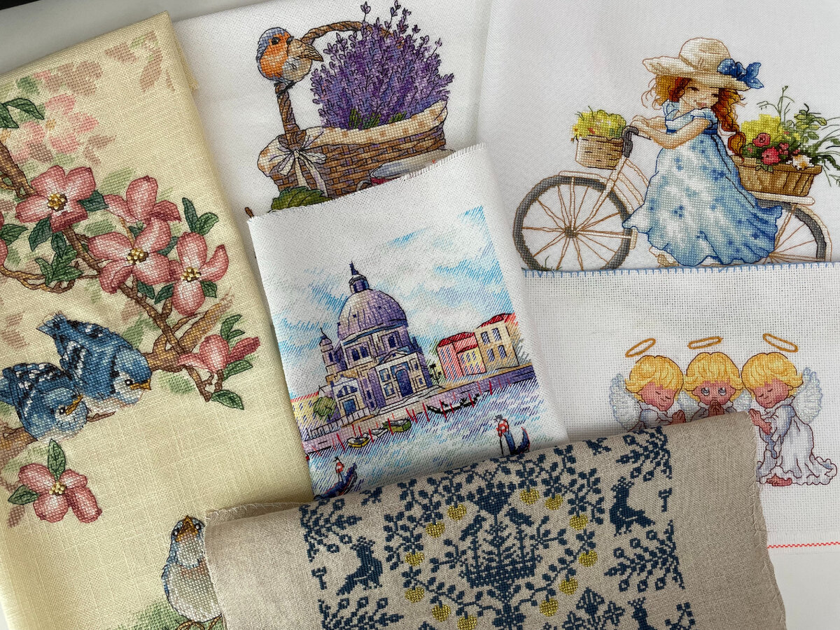 Все что навышивала весной 2022 + 1 тайный финиш, его не фото нет, он же тайный