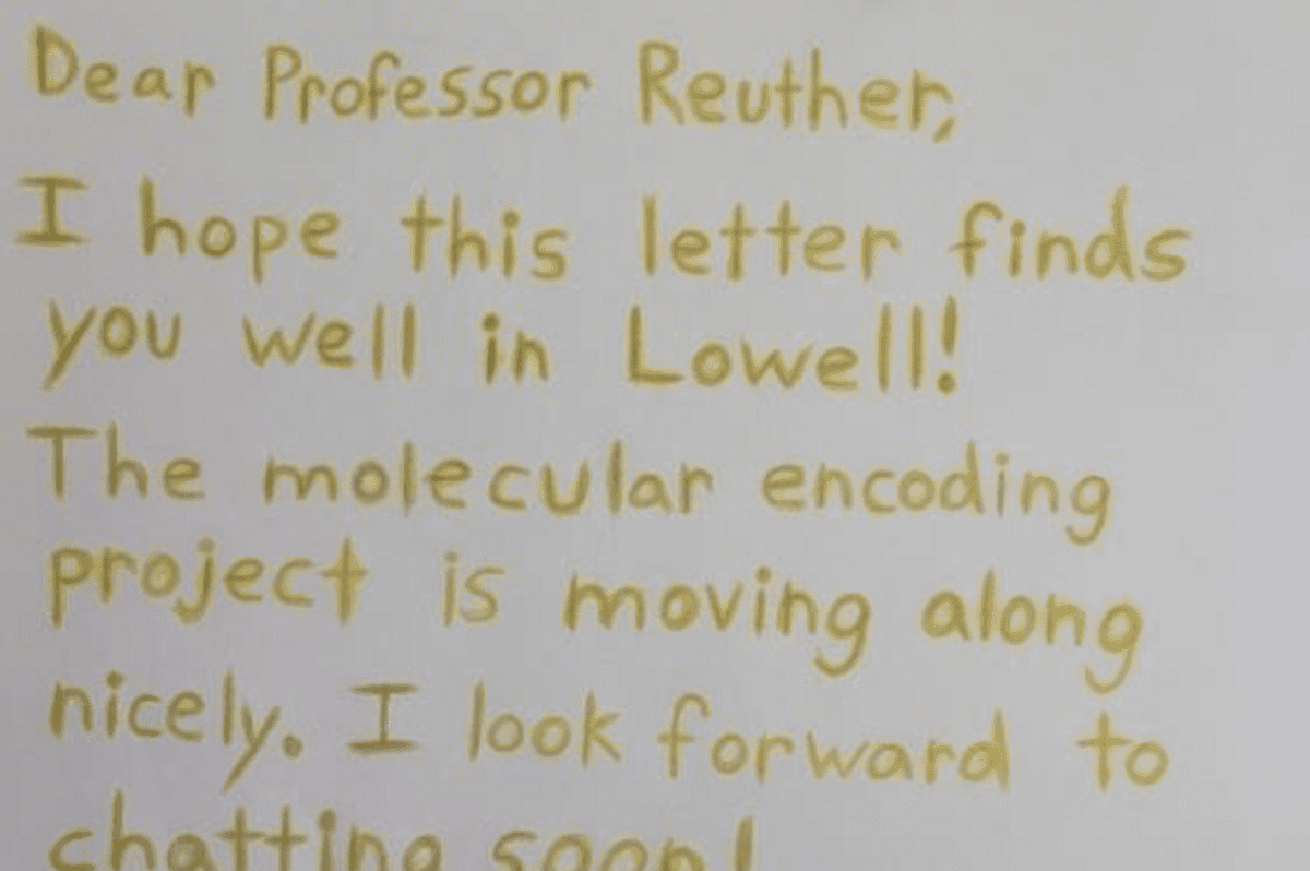     Разработан новый способ шифрования: секретное сообщение спрятано внутри чернил