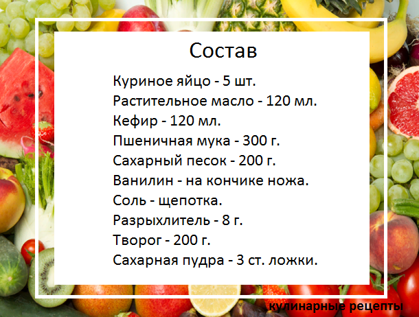 кулинарные рецепты