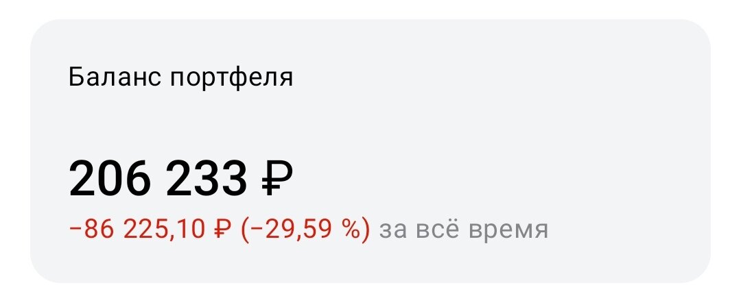 Инвест портфель подрос, но все равно я в минусе 