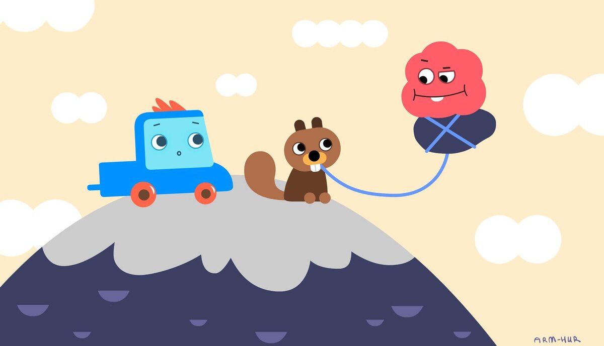 Джет и Пик пытаются вылечить Белку от зубной боли.