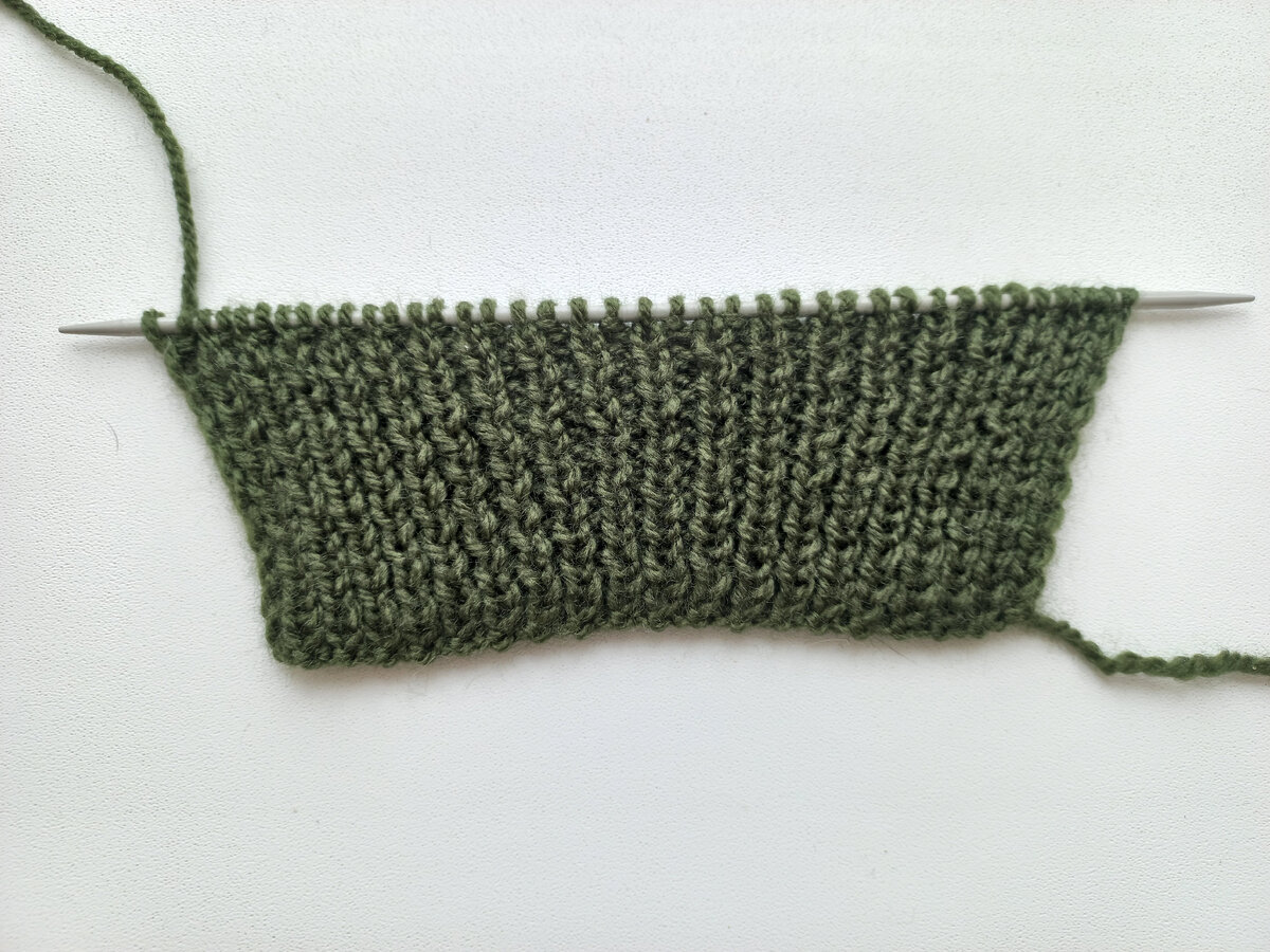 Связанный образец Резинкой 1×1