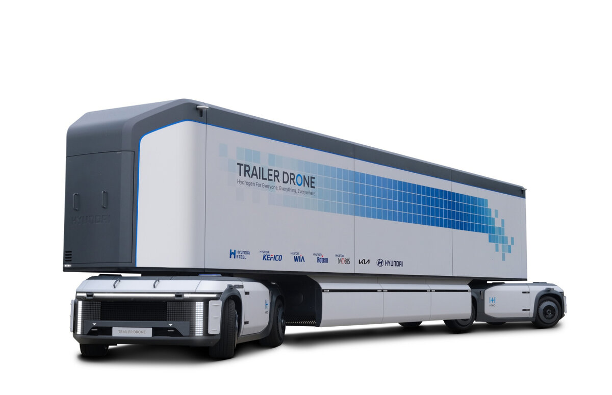 Автономный дрон-прицеп Hyundai Motor Group, e-Bogie (Hyundai Motor Group)
