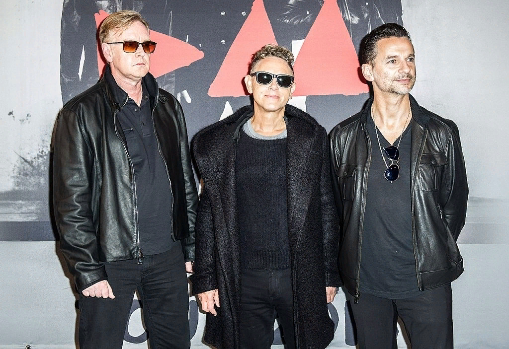 Depeche Mode на пресс-конференции в Париже, посвящённой выходу нового альбома и турне в его поддержку. 2012 год.