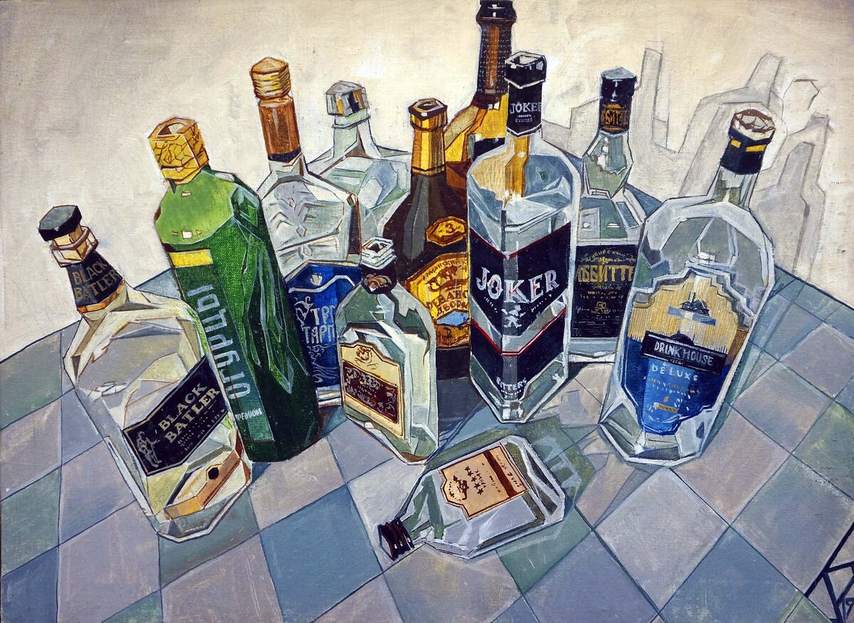 Дерун Катя Гусары, молчать! 54х74 холст на планшете масло 2019 #андеграунд22 