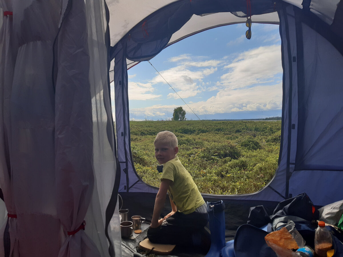 в домике 