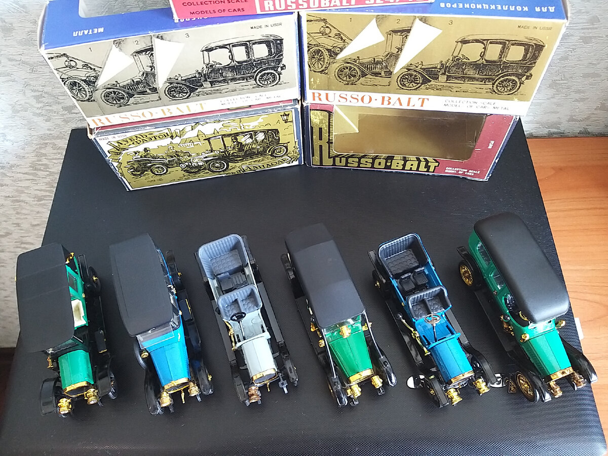 Масштабные модели Руссо-Балт 1:43, фото из личной коллекции