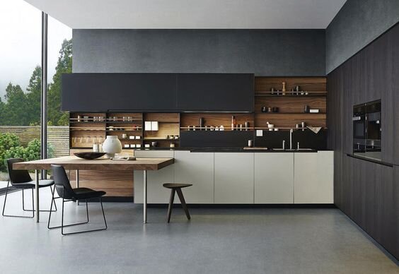 Кухня в стиле Хай-тек. Pinterest