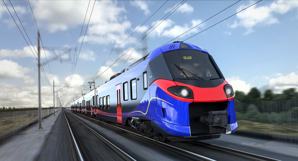 Рендер поезда Coradia Stream для Румынии. Источник: Alstom