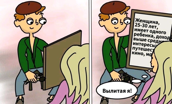 Рисуем портрет клиента.