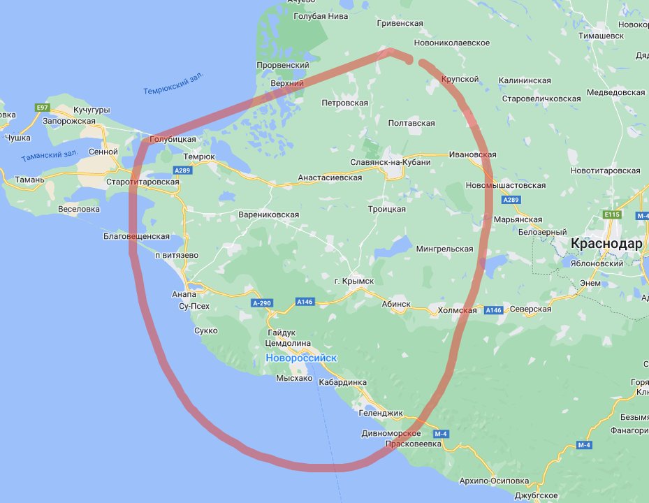 Район боевых действий. Рисунок Автора