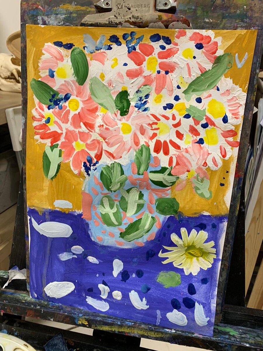 Эту картину моя дочка нарисовала в четыре года.