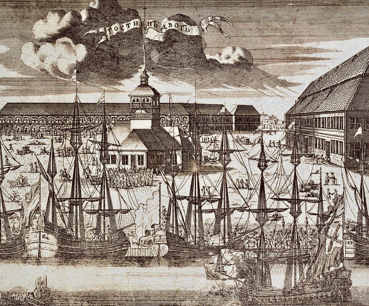 Ростовцев А. И. Вид Троицкой площади на Березовом острове (он же Фомин остров, ныне Петроградский) (Pinteres.com) 