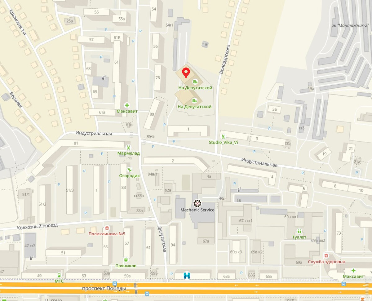 Локация проекта ЖК "На Депутатской"