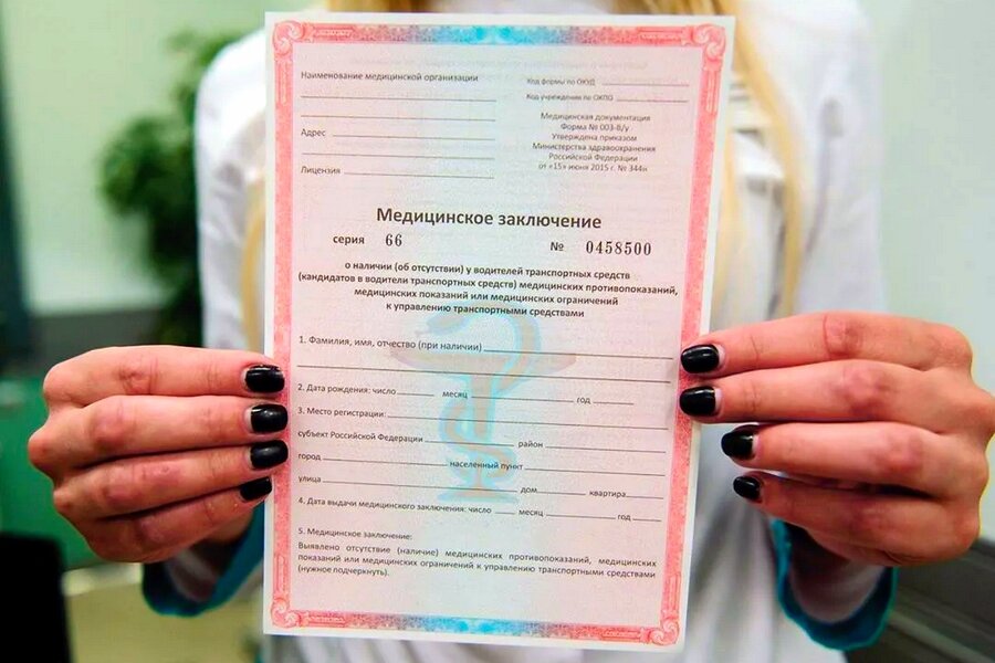 Медицинская справка для ГИБДД