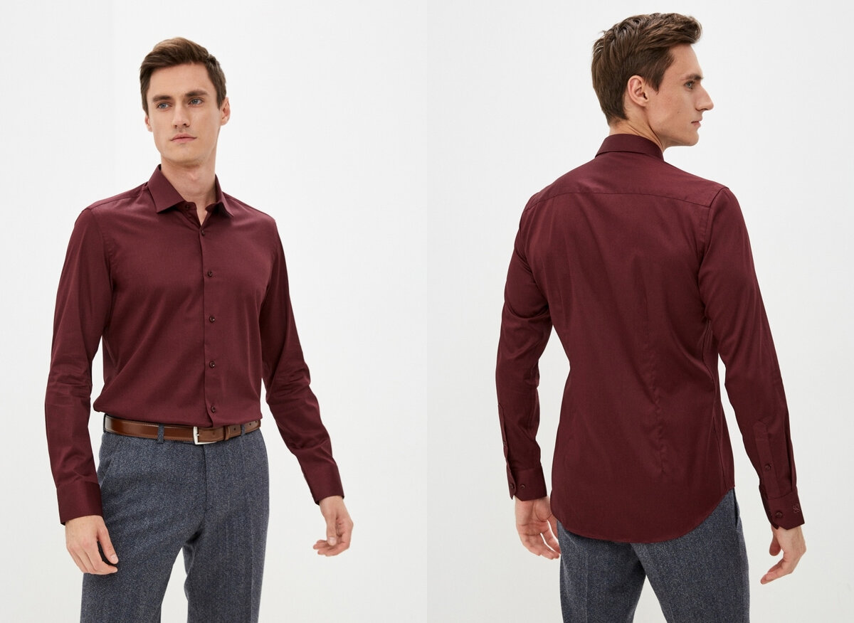 Мужские бордовые рубашки купить в интернет-магазине - цена, заказ, доставка