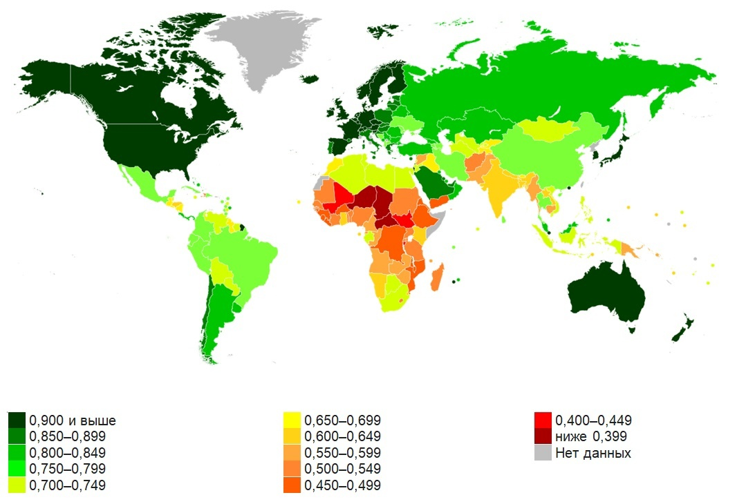 Индекс человеческого развития (ИЧР).