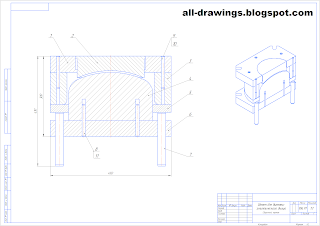 Чертежи штампа для вытяжки днища эллиптического