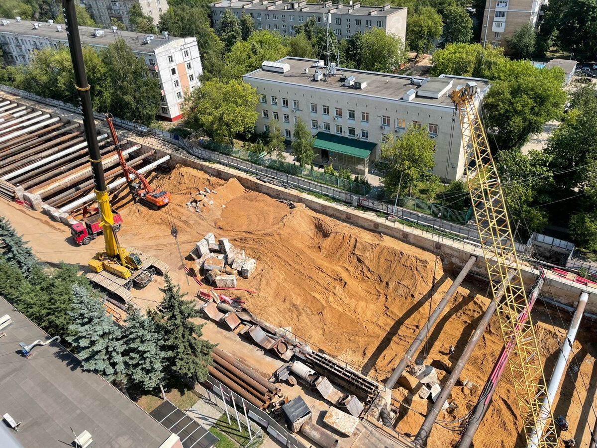 👀 Панорамный обзор строительства 🚇 станции «Народное Ополчение» (проектн.  «Проспект Маршала Жукова») 💸Рублëво-Архангельской линии | Развитие  Метрополитена в Москве | Дзен